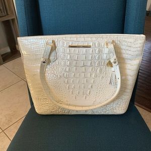 White BRAHMIN Tote